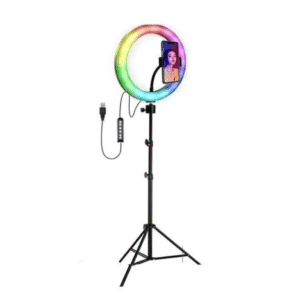 TRIPODE 2.1M CON ARO DE LUZ RGB DE 10